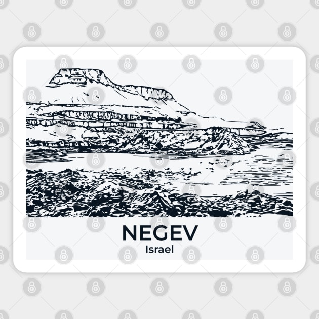 Negev - Israel Magnet by Lakeric
